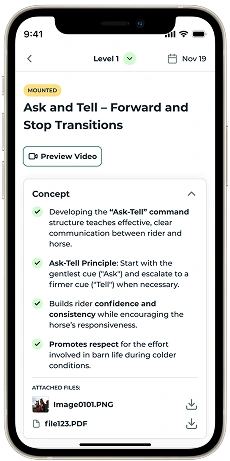 CanterLope - Curriculum Platform for Equestrian Professionals 2 - CanterLope